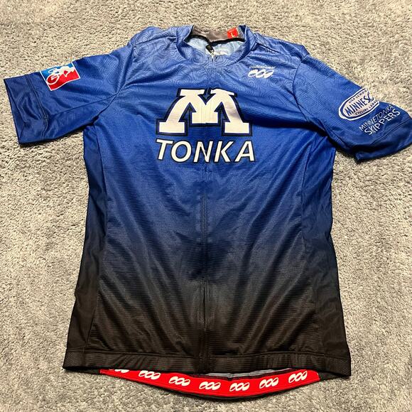 Podiumwear Cycle Jersey Shirt Mens Large Performance Cycling Pocket - Picture 1 of 5